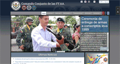 Desktop Screenshot of ccffaa.mil.ec